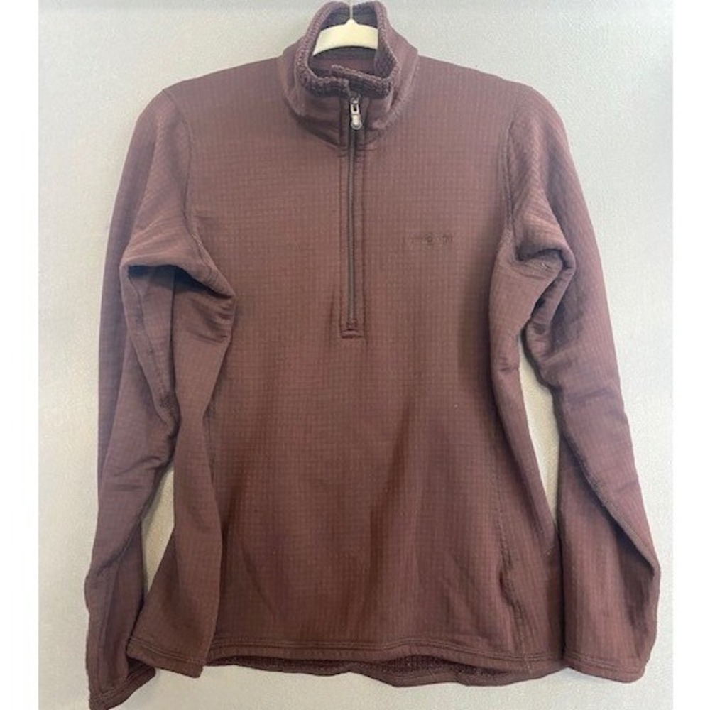 Patagonia R1 Regulator Fleece Quarter Zip Pullover Brown Womens Medium 40115F9